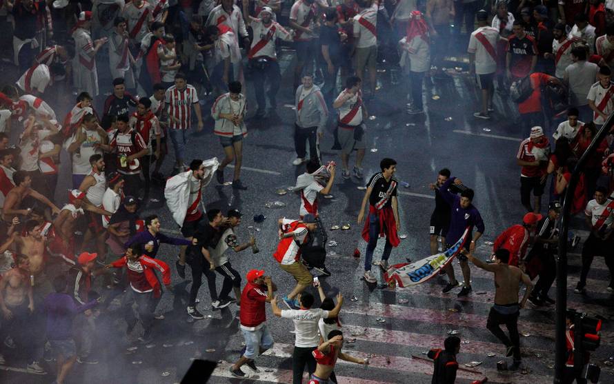 Copa Libertadores Final - River Plate fans celebrate the Copa Libertadores title