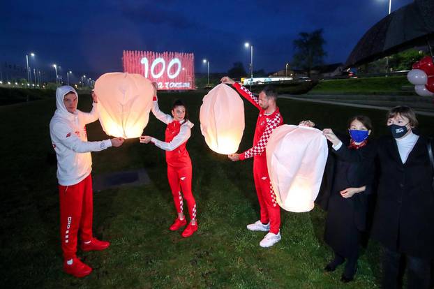 Zagreb: Osvjetljenim fontanama obilježeno sto dana do Olimpijskih igara u Tokiju