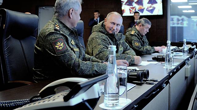 Russian President Putin oversees the Vostok-2022 military drills in Primorsky Region