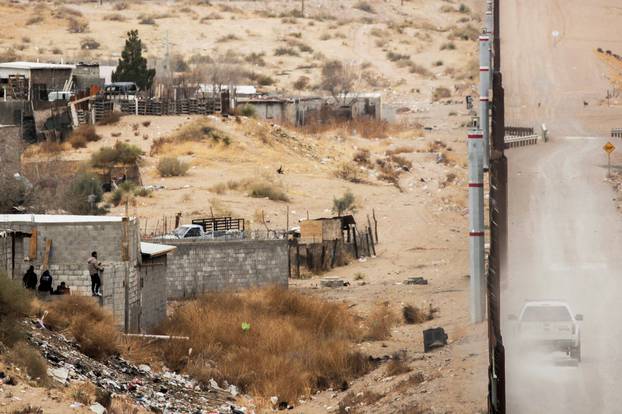 A general view shows a section of the border fence between Mexico and United States at Anapra neighborhood in Ciudad Juarez