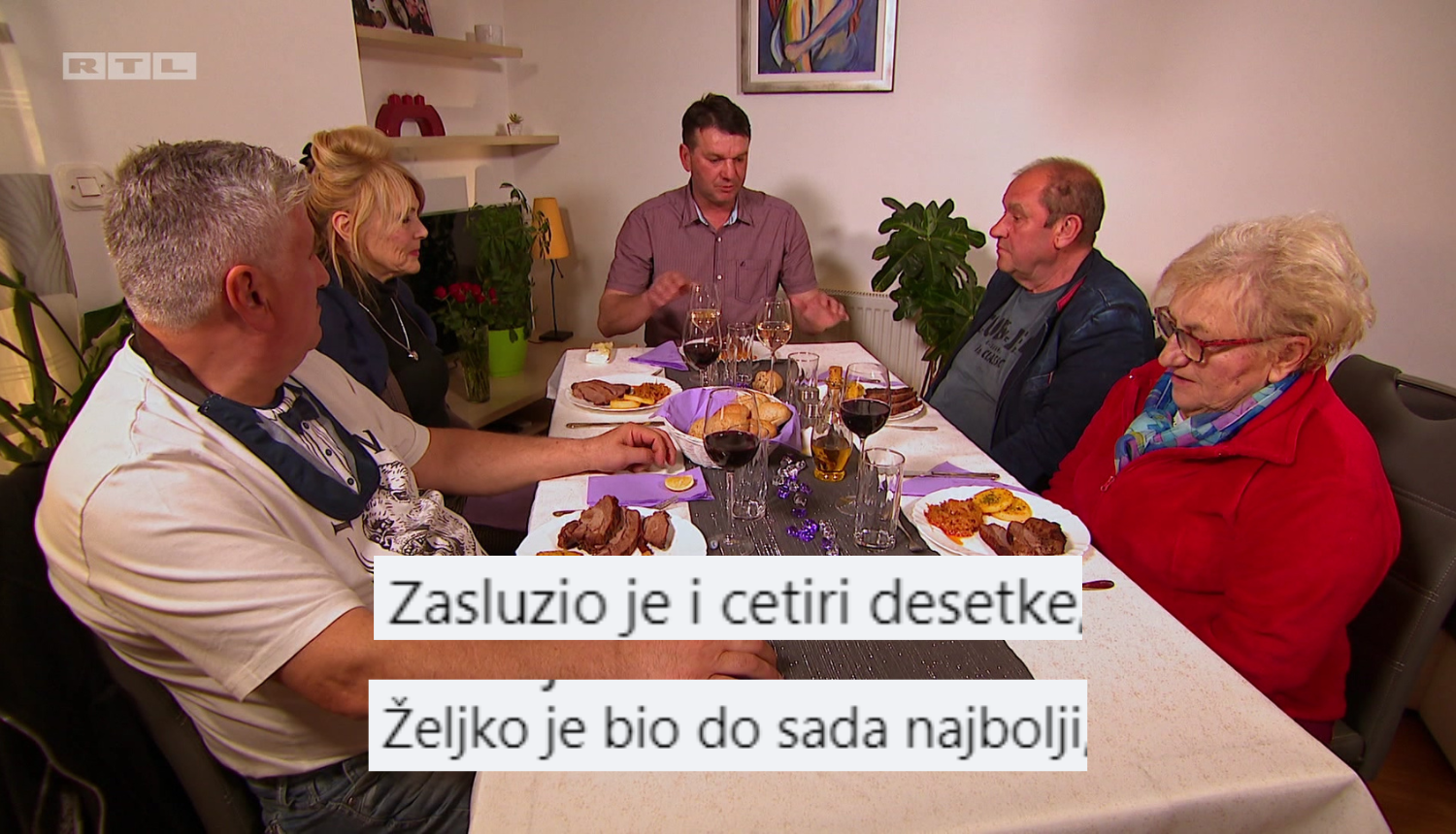 Željko dobio samo riječi pohvale nakon večere: 'Zaslužio je sve desetke, srdačan je i zabavan...'