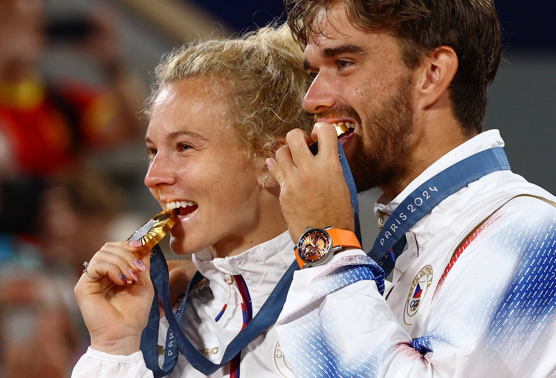 Tennis - Mixed Doubles Victory Ceremony