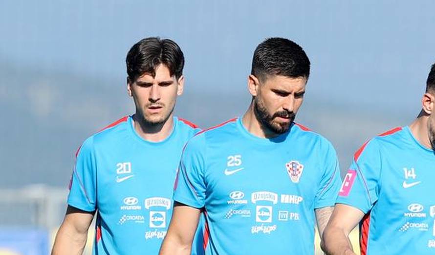 Trening hrvatske nogometne reprezentacije u Rijeci