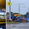 VIDEO Kaos u Zagrebu! Tramvaj završio na cesti nakon sudara, izvlačili su ljude iz Mercedesa