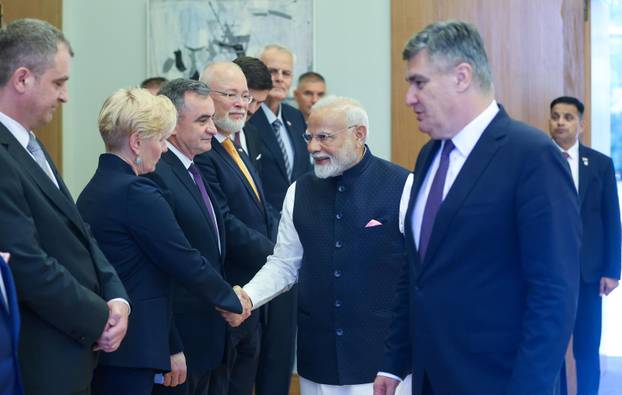 Zagreb: Zoran Milanović primio Narendru Modija