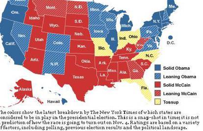 Obama vodi s osam posto glasova više od McCaina