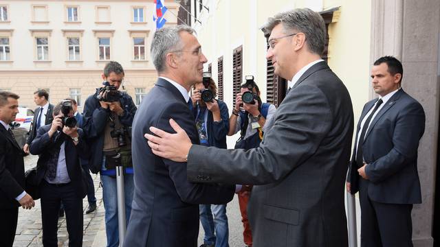 Zagreb: PlenkoviÄ primio glavnog tajnika NATO-a Jensa Stoltenberga