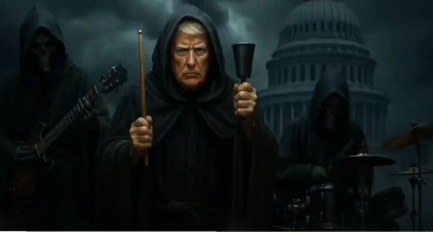 FOTO NAJLUĐE OBJAVE TRUMPA Sebe prikazao kao Isusa i papu. Igrao i nogomet s Ronaldom...