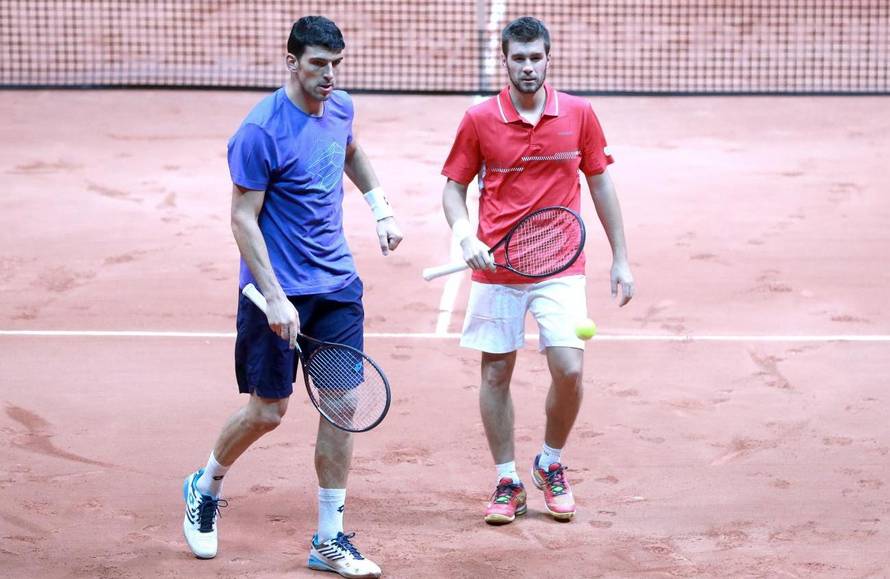 Lille: Reprezentacija Hrvatske na treningu spremna za finale Davis Cupa