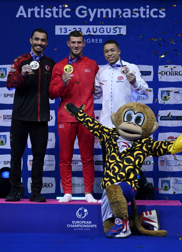 Zagreb: Illia Kovtun osvojio zlato u ručama na Europskom prvenstvu u gimnastici 2026.