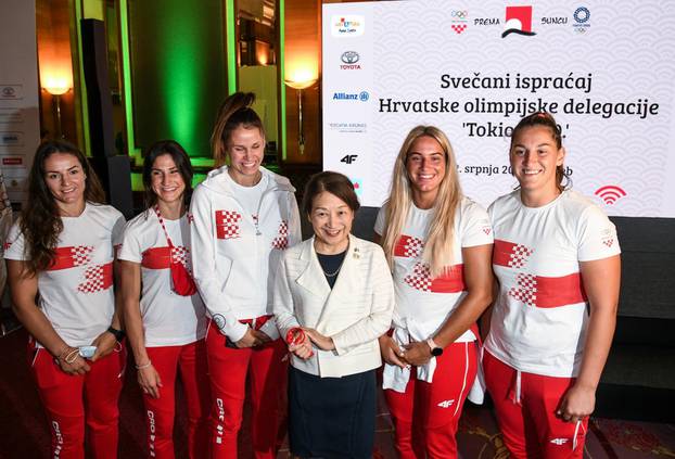 Zagreb: Svečanost ispraćaja hrvatskih sportaša na Olimpijske igre u Tokio