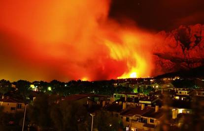 Požar u Makarskoj skrivilo je iskrenje na dalekovodu