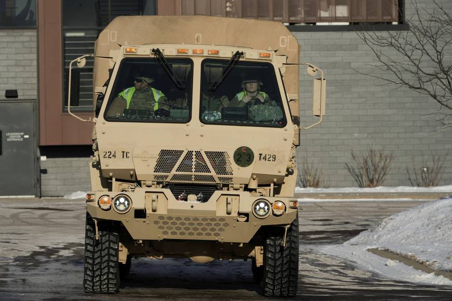 Protest after federal agents fatally shot a man while trying to detain him, in Minneapolis