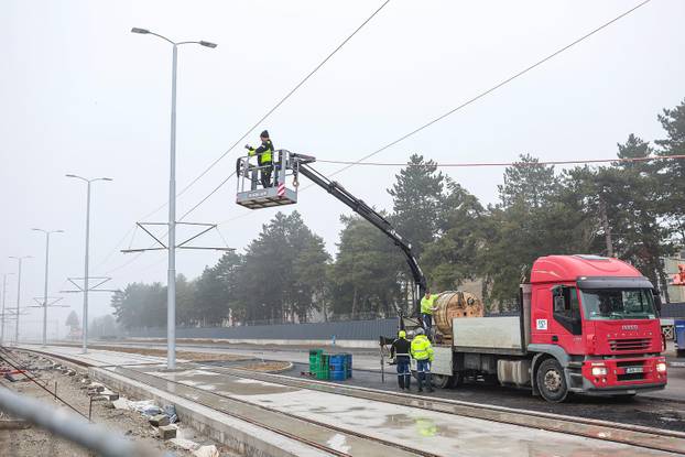 Radovi na Sarajevskoj cesti, proširenje ceste i gradnja nove tramvajske rute