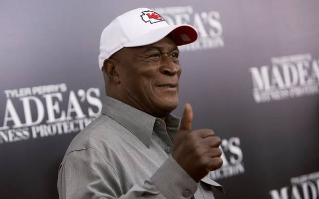 FILE PHOTO: Cast member John Amos arrives for the New York premiere of "Tyler Perry's Madea's Witness Protection" in New York