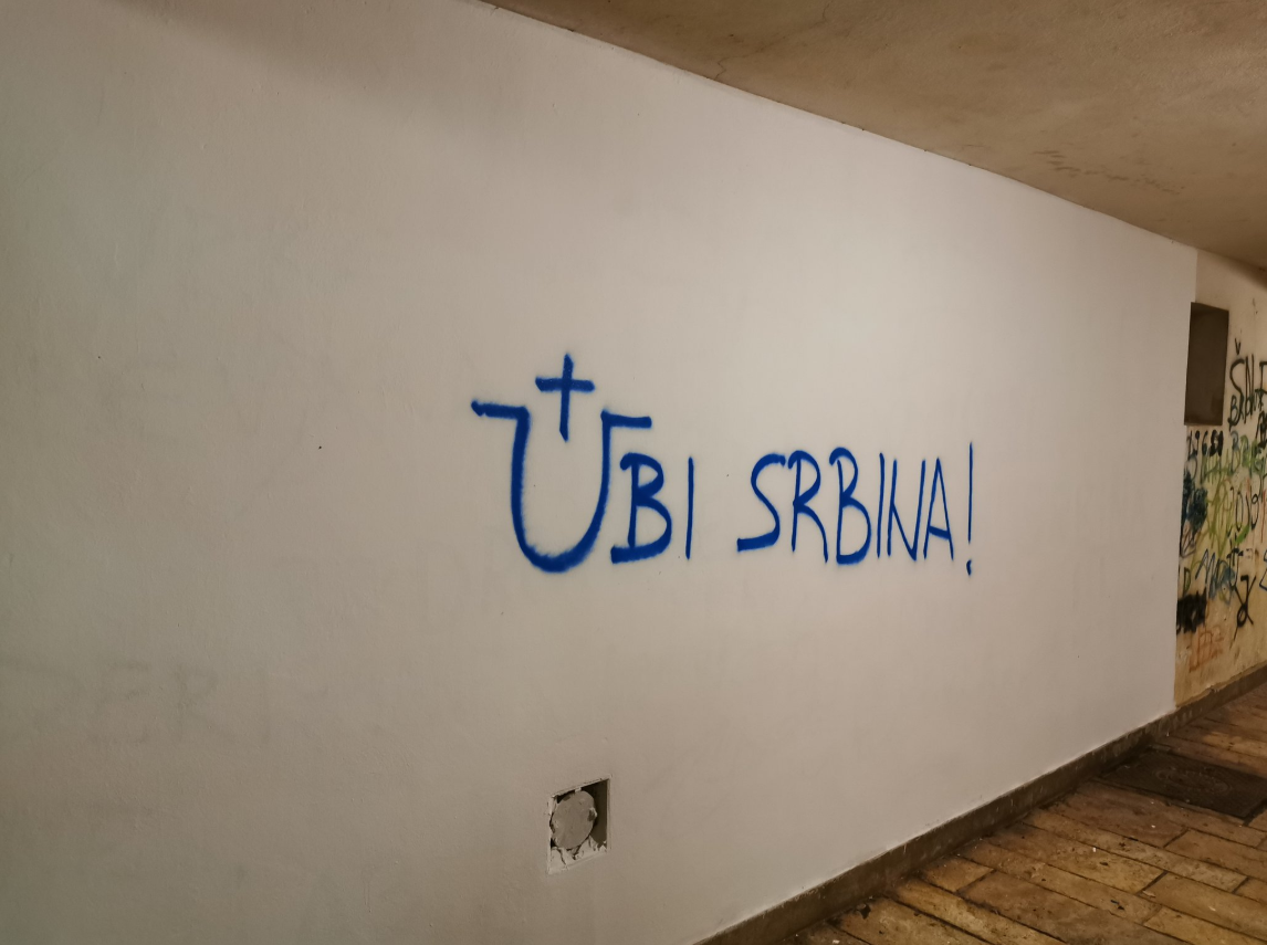 Prepravio grafit 'Ubi Srbina' i očitao lekciju onima koji mrze