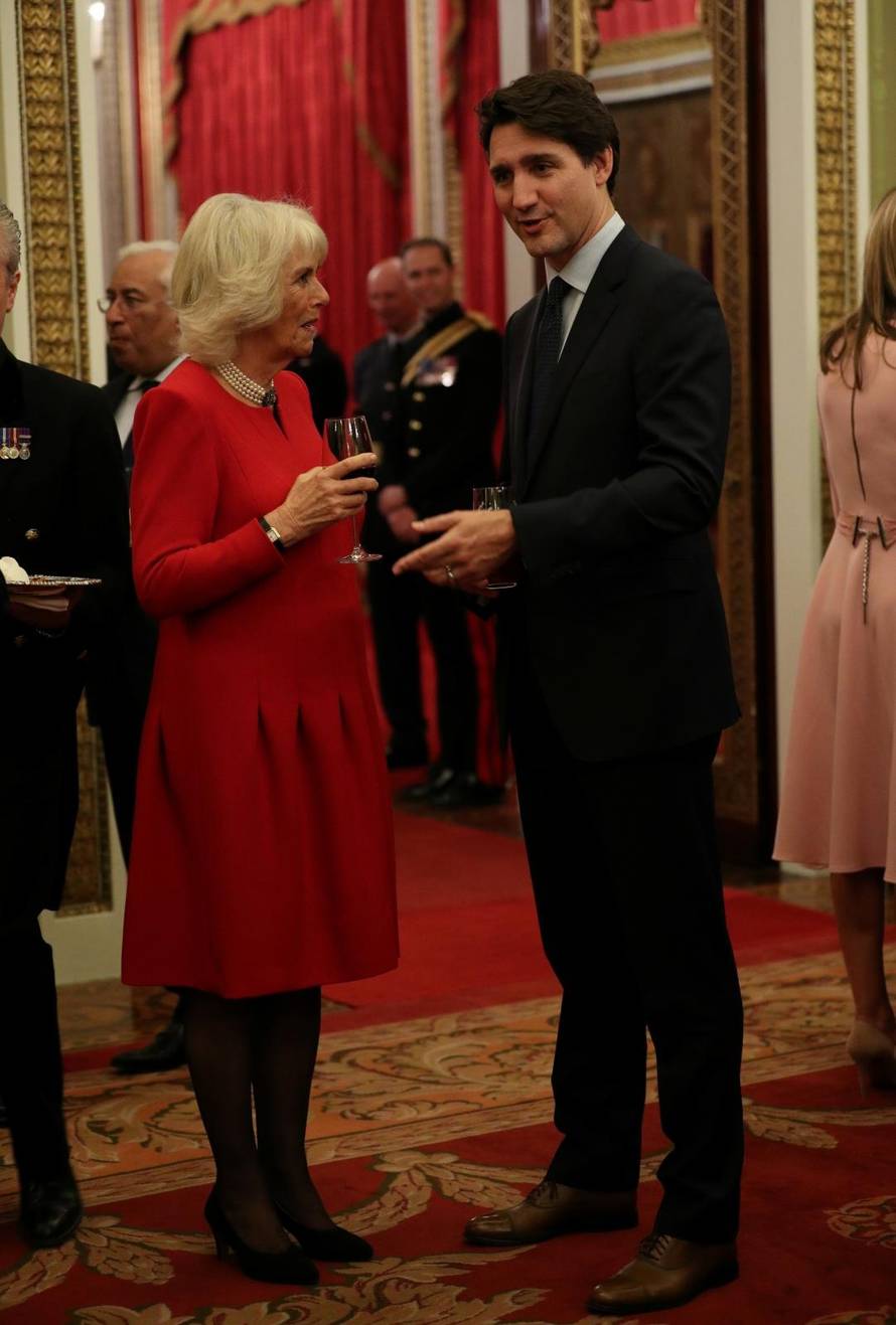 NATO leaders attend a reception at Buckingham Palace in London