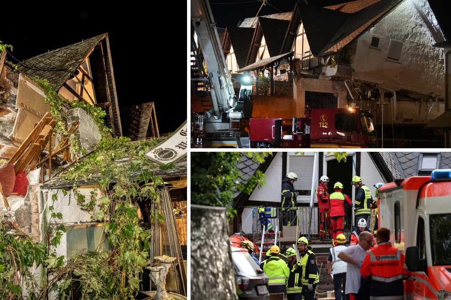 Urušio se hotel u njemačkoj pokrajini Rheinland-Pfalz