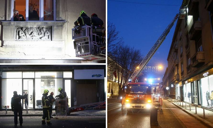 U centru Zagreba srušili dio fasade da ne padne na nekoga