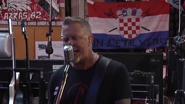Metallica novu pjesmu svira ispred velike hrvatske zastave