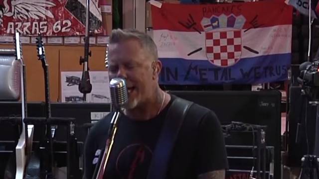 Metallica novu pjesmu svira ispred velike hrvatske zastave