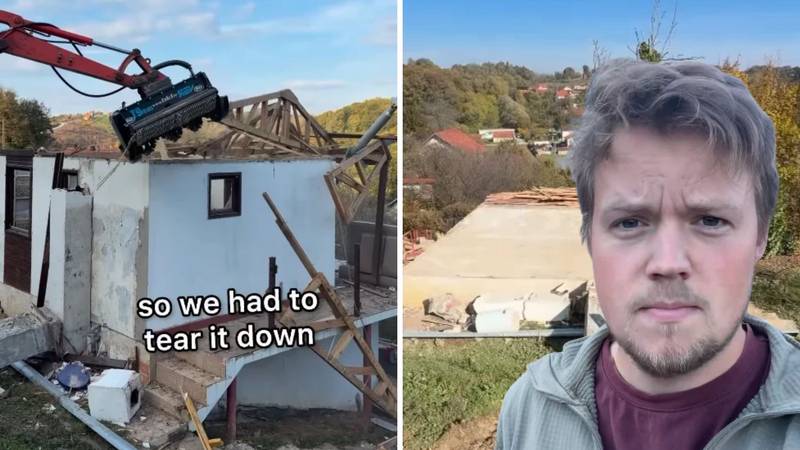 Amerikanac Justus Reid morao je srušiti gotovo cijelu kuću u Zagorju: 'Nije bilo druge opcije'