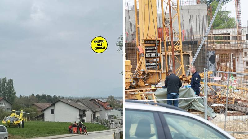 FOTO Mjesto tragedije u Samoboru: Na gradilištu je pala dizalica, zaposlenik stradao