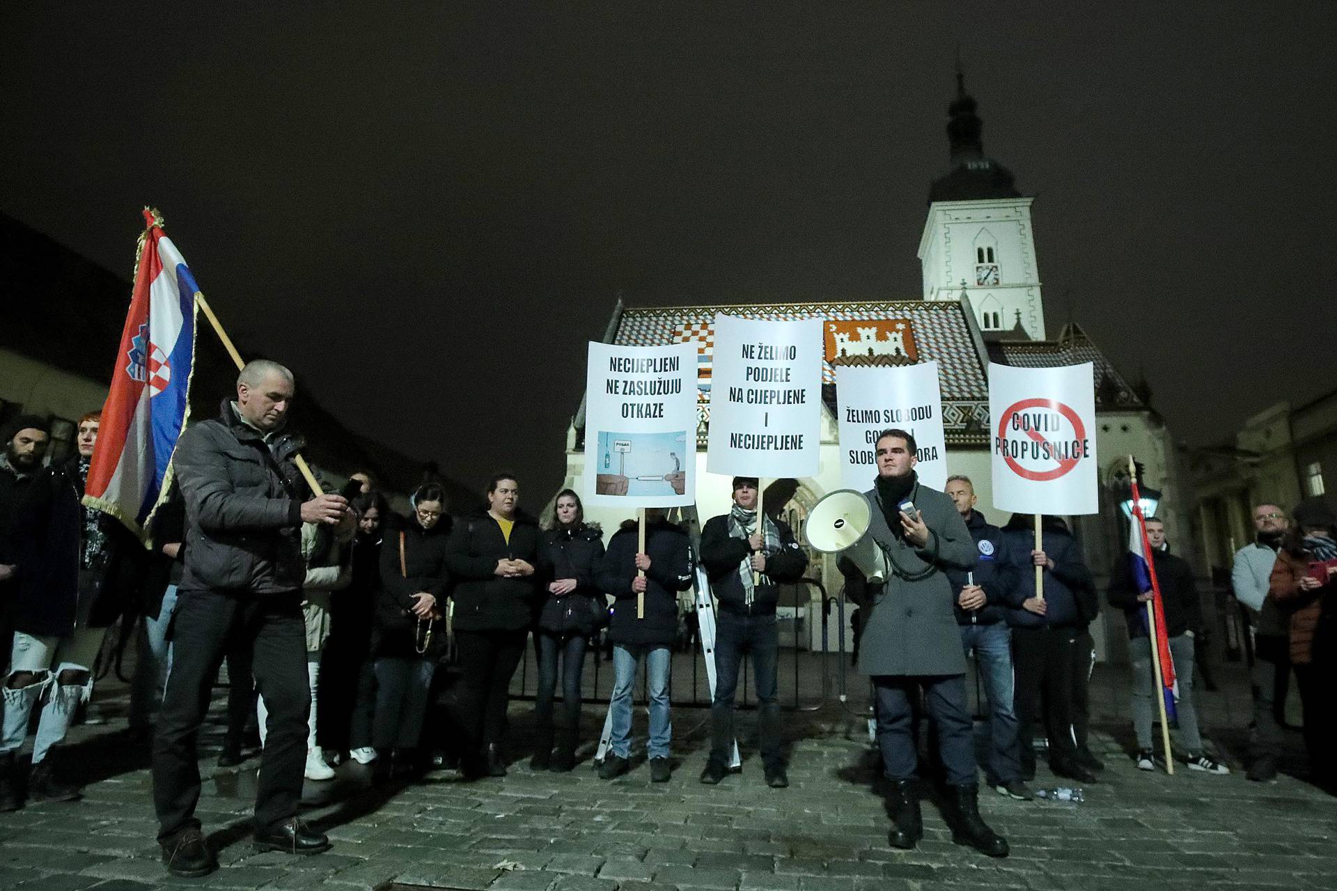 U Zagrebu održan još jedan prosvjed protiv covid mjera