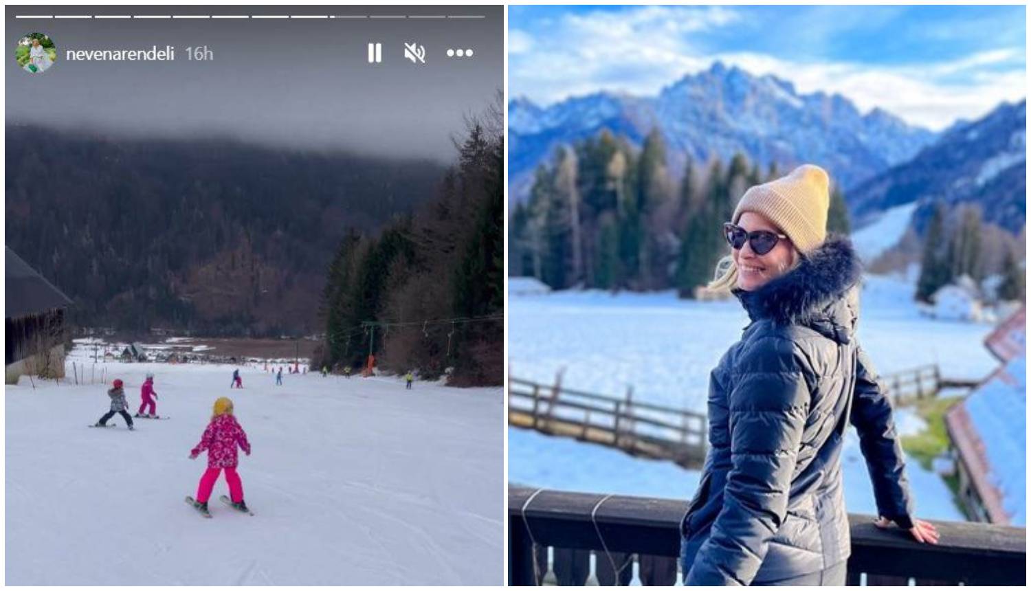 Nevena Rendeli s obitelji uživa na skijanju: 'Ide i najmanja!'