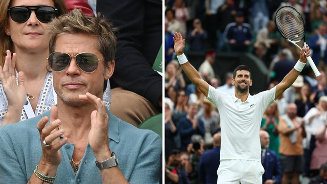 FOTO Brad Pitt prati Novaka Đokovića u finalu Wimbledona: Snimili ga u poznatom društvu