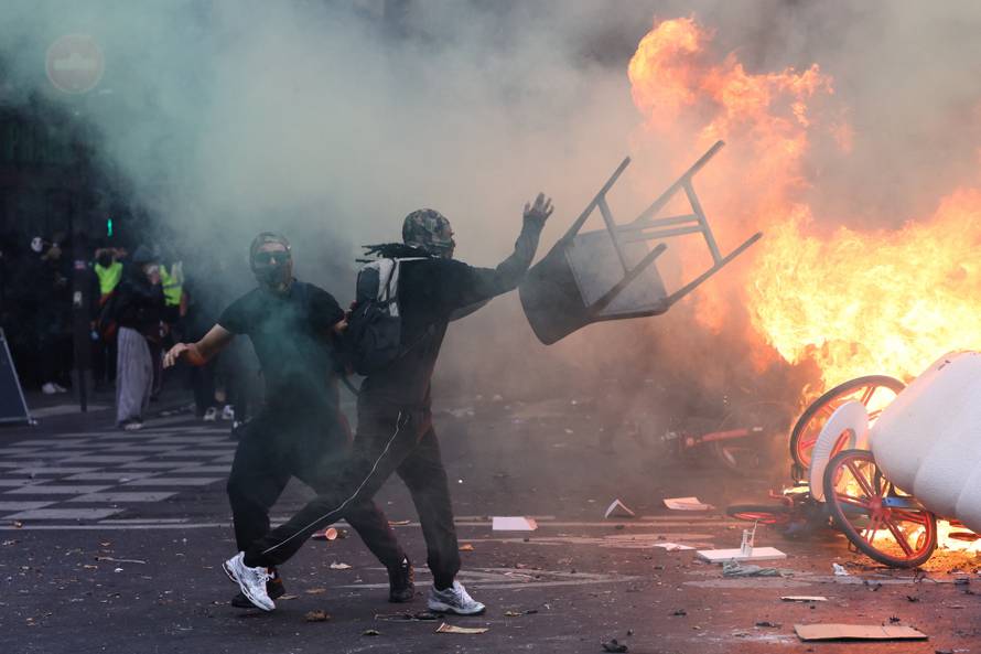 Nationwide protests in France against the cost of living