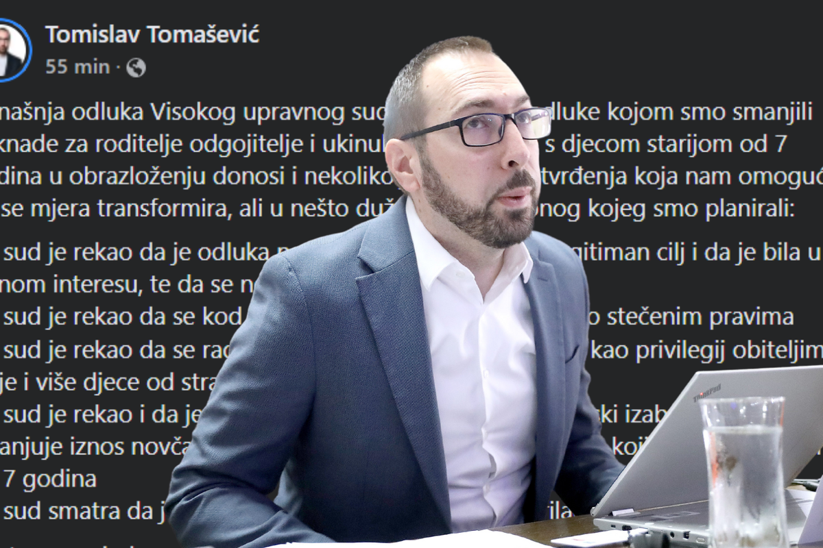 Tomašević: Sud je rekao da se ne radi o stečenim pravima, dat ćemo više vremena za ukidanje