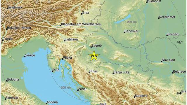 Dva noćna potresa uznemirila građane: Treslo je 3.0 u Petrinji i kod Makarske 3.3 po Richteru