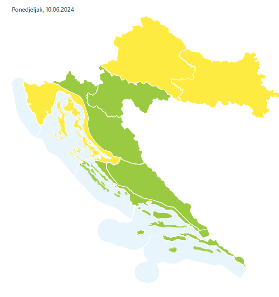 Stigla promjena vremena: Past će temperature, moguća i tuča