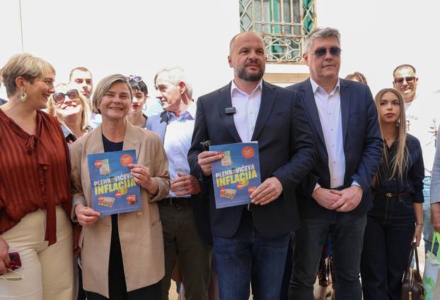 Split: Konferencija za medije povodom zajedničke kampanje SDP-a i Možemo! "Plenkovićeva inflacija"
