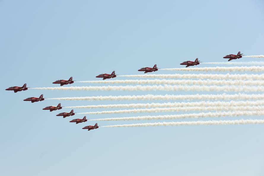 Kraljevska grupa Red Arrows posjetila je naša Krila Oluje