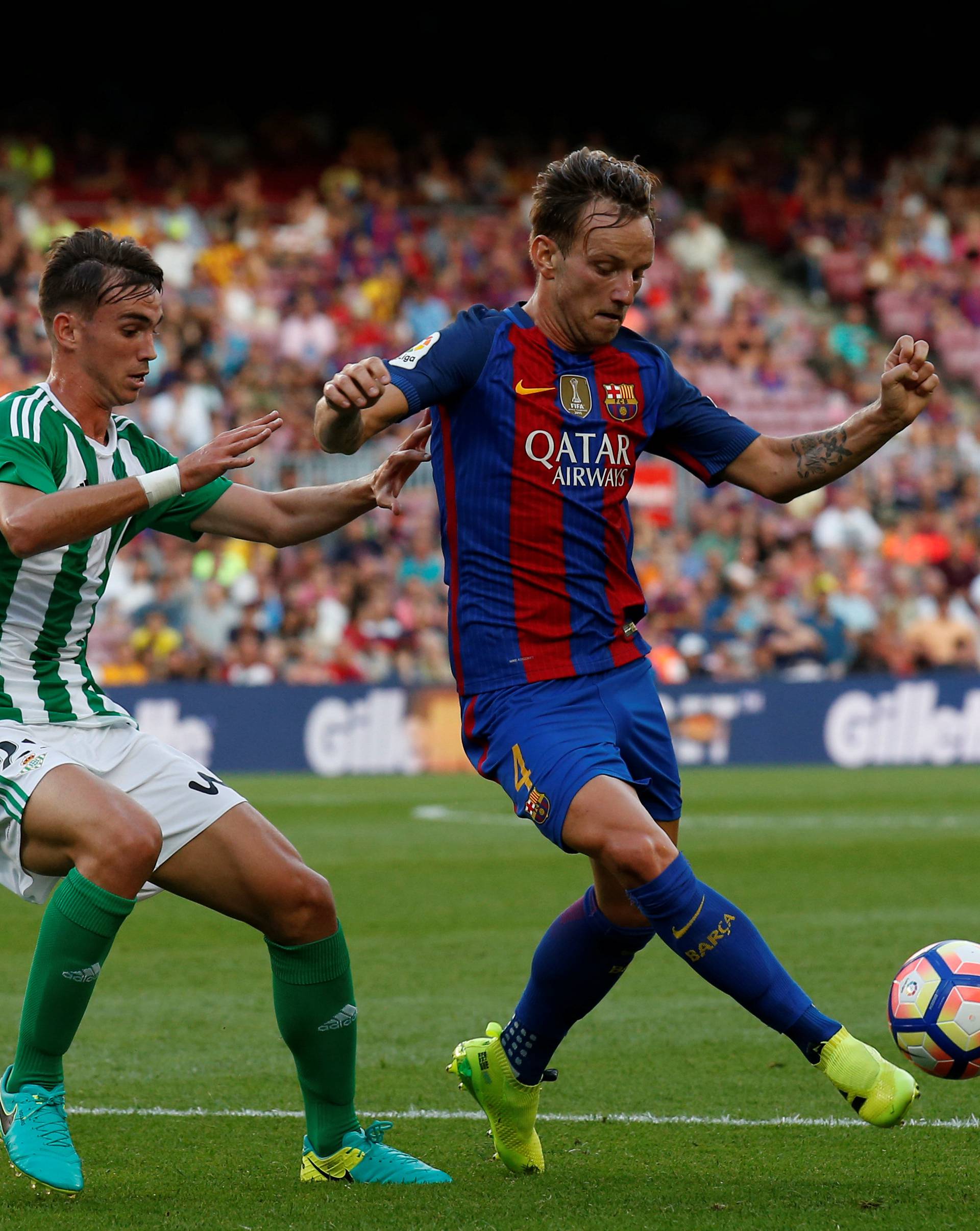 Football Soccer - Barcelona v Real Betis - Spanish La Liga Santander - Camp Nou stadium