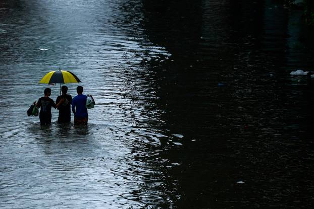 Heavy rain in Bangkok