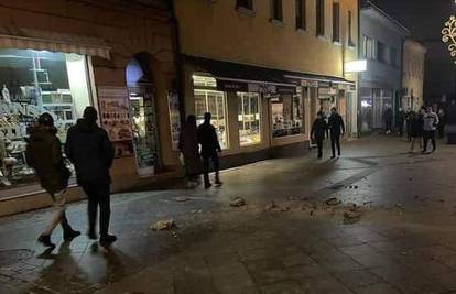 FOTO Prve slike iz Zenice: Potres izazvao štetu na zgradi u centru