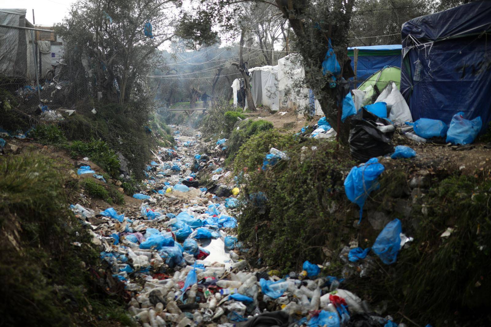 Izbjeglički kamp Mori smješten na otoku Le