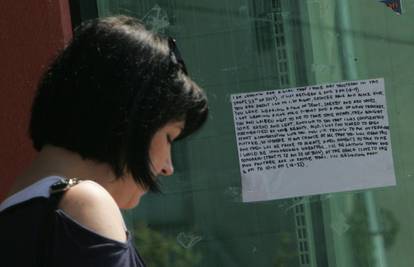 Turist fatalnoj djevojci ostavio pismo: Želim da se opet vidimo