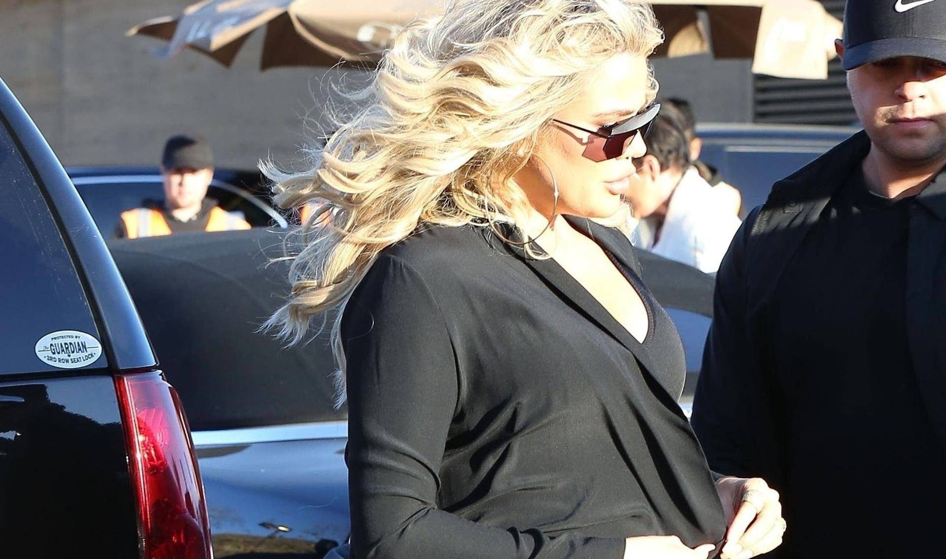 Khloe Kardashian seen leaving Nobu with Kris Jenner and Scott Disick in Malibu