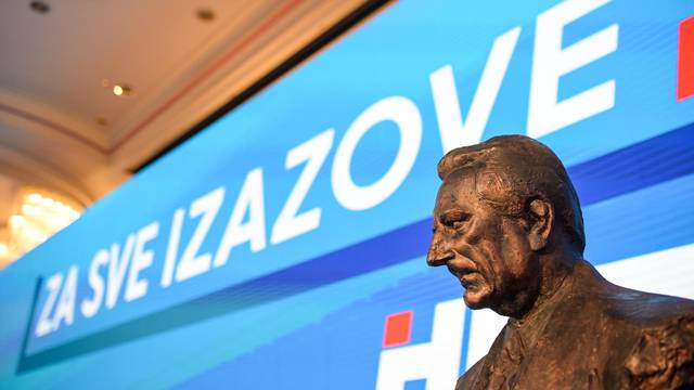 Zagreb: Priprema stožera HDZ-a za izlazak izbornih rezultata