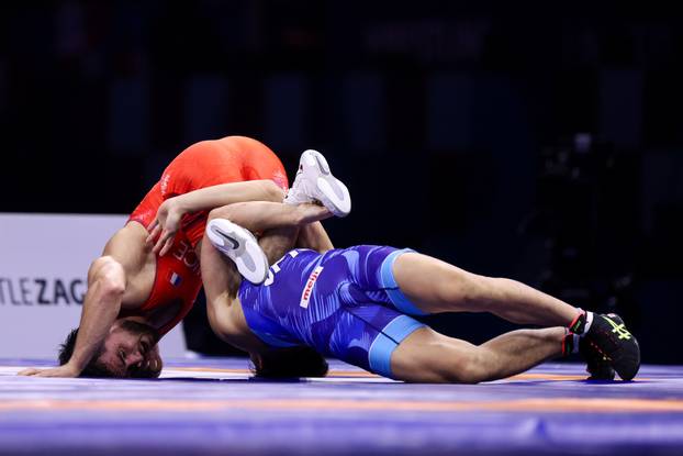 Zagreb: Svjetsko prvenstvo u hrvanju, polufinale, slobodni stil, muškarci, 86kg, Rakhim Magamadov - Hayato Ishigur