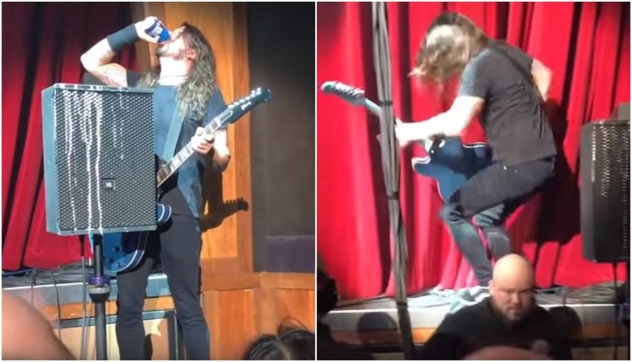 Ponovno nespretan: Dave Grohl eksirao pivo pa pao s pozornice