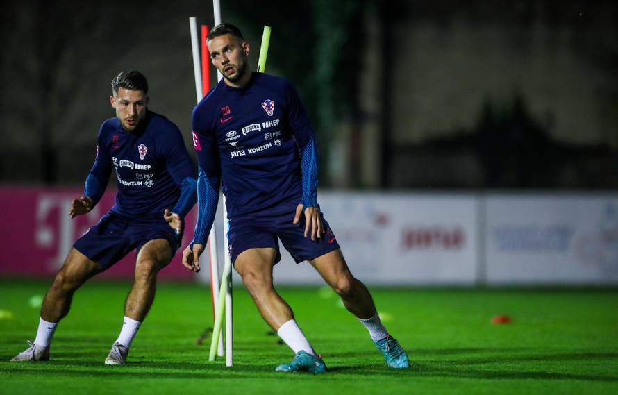 Zagreb: Trening nogometne reprezentacije na terenu Hitrec Kacijan