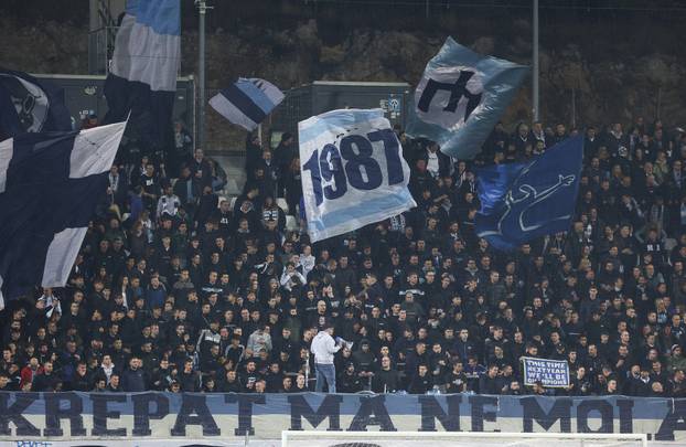 Atmosfera na tribinama tijekom utakmice 5. kola Konferencijske lige između Rijeke i Celja