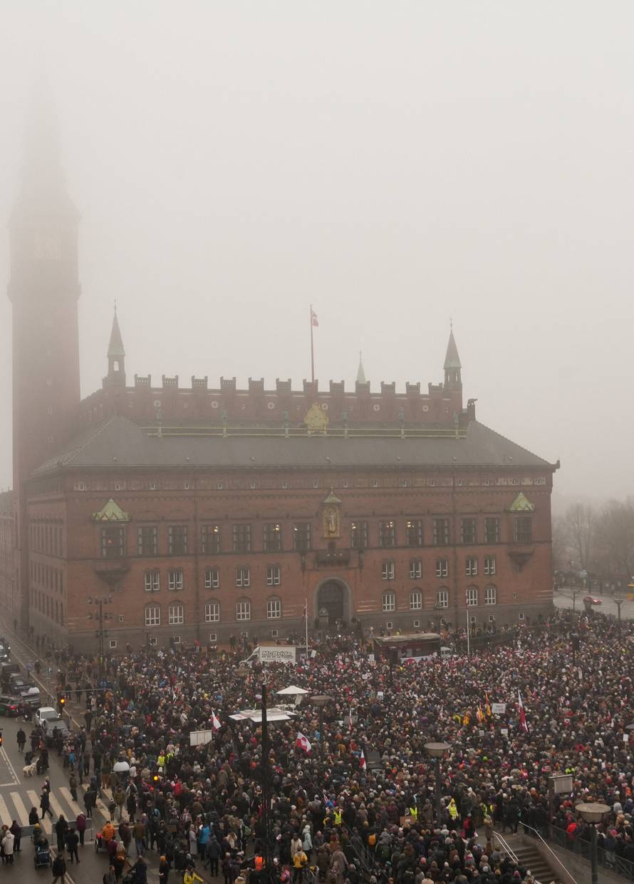 Protesters rally in Copenhagen in solidarity with Greenland