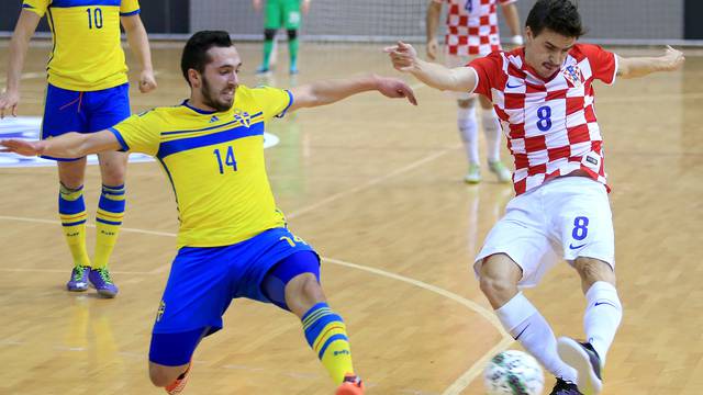 Osijek: Kvalifikacijski turnir za SP u futsalu, skupina 2, 2. kolo, Hrvatska - Švedska