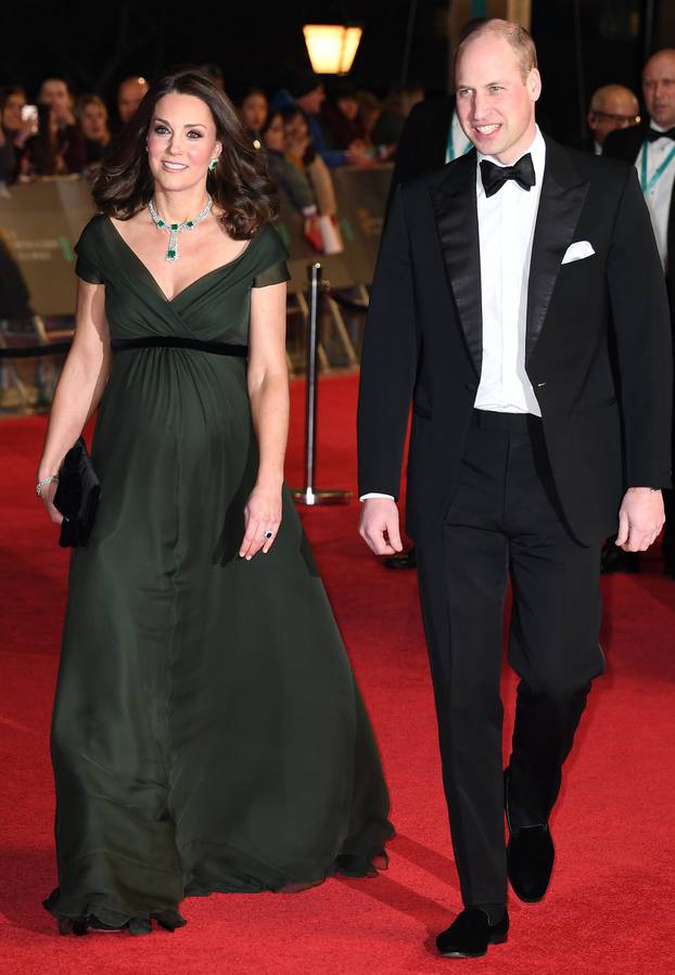 The Duke and Duchess of Cambridge attend the British Academy Film Awards